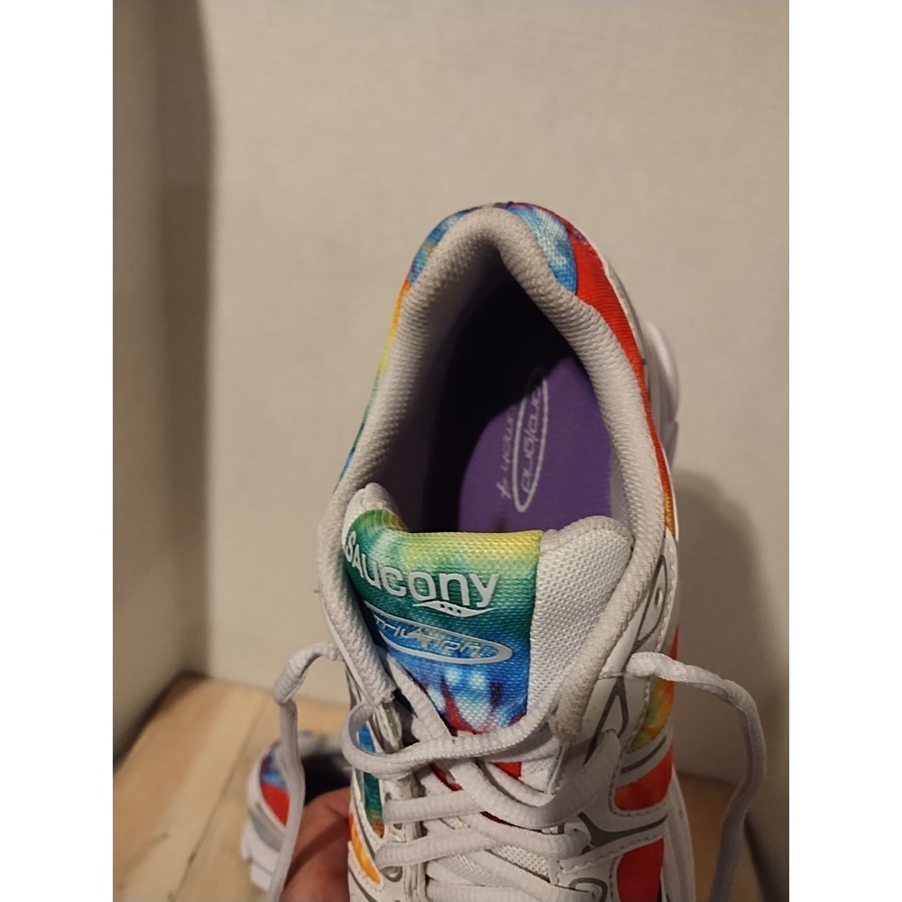 Saucony ProGrid Triumph 4 Rainbow Men's 9 Women's 10.5 streetwear tie dye retro - Picture 9 of 16